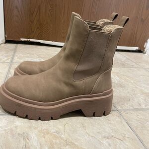 Call it spring tan booties